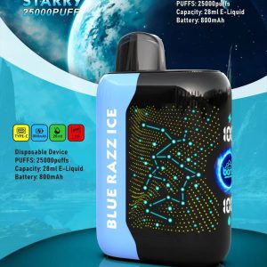 Bang Starry  25000 Puffs 25K Smart Full Screen Turn Ice Wholesale Disposable Vape Puff  Prefilled Pod