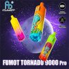 Original Randm Tornado 9000 PRO Puffs Digital Puff 9K Vapers Disposable Electronic Cigarette fumot Vape